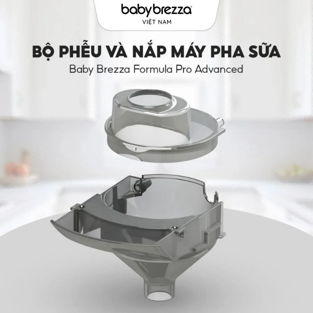 Bộ phễu và Nắp Máy Pha Sữa Baby Brezza