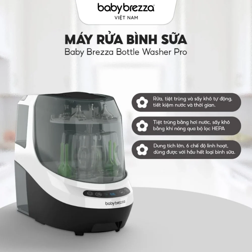 Máy rửa bình sữa Baby Brezza Bottle Washer Pro