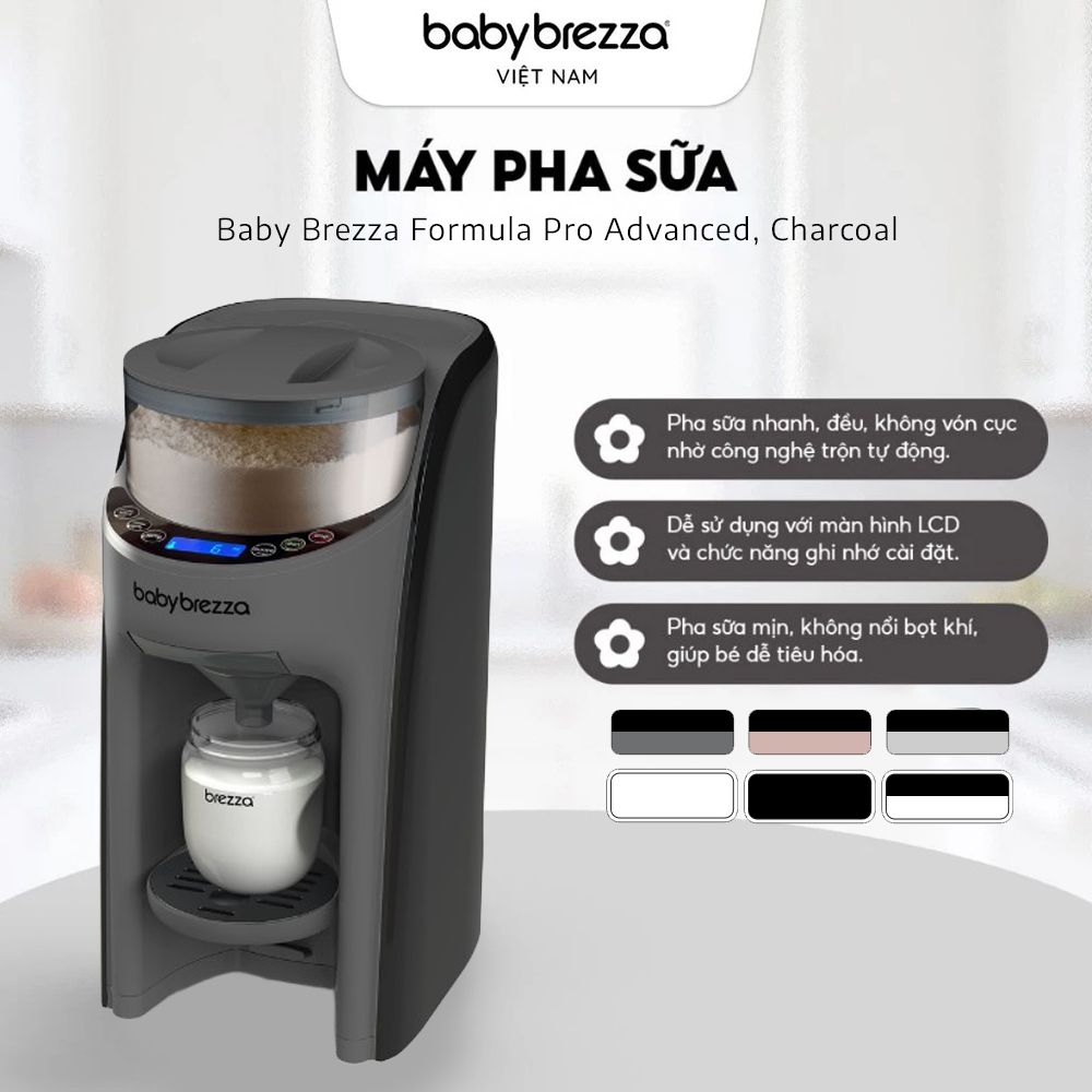 Máy pha sữa Baby Brezza Formula Pro Advanced, Charcoal