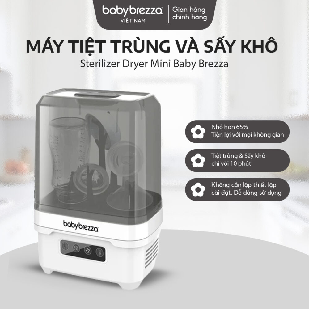 Máy tiệt trùng và sấy khô Sterilizer Dryer Mini Baby Brezza