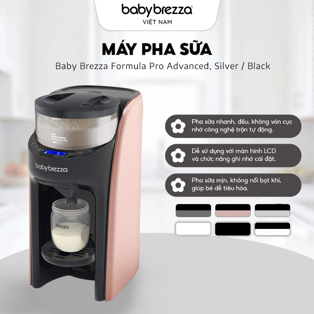 Máy pha sữa Baby Brezza Formula Pro Advanced, Rose Gold / Black